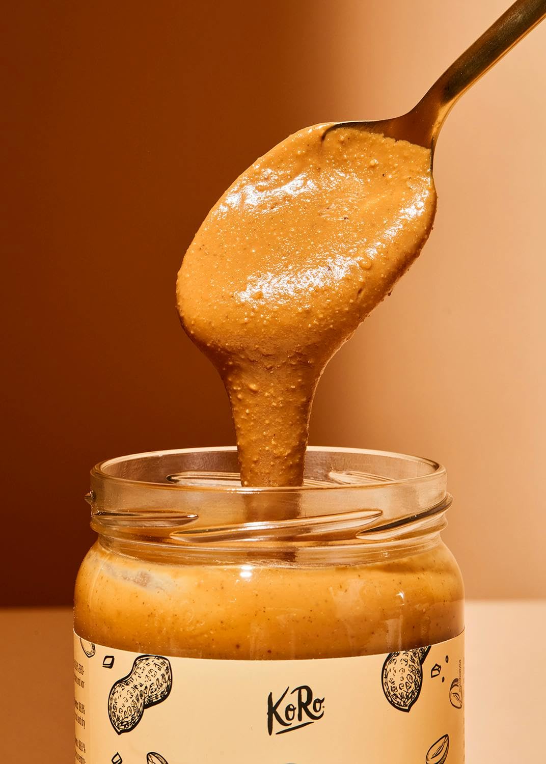 KoRo - Gesalzenes Erdnussmus 500 g - Vegan - Nussmus aus gerösteten Erdnüssen und einer Prise Salz - Ohne Palmöl und ohne Zuckerzusatz* - Proteinquelle