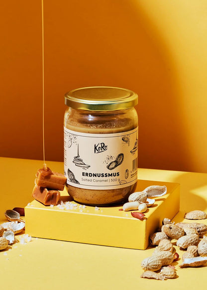 KoRo - Gesalzenes Erdnussmus 500 g - Vegan - Nussmus aus gerösteten Erdnüssen und einer Prise Salz - Ohne Palmöl und ohne Zuckerzusatz* - Proteinquelle