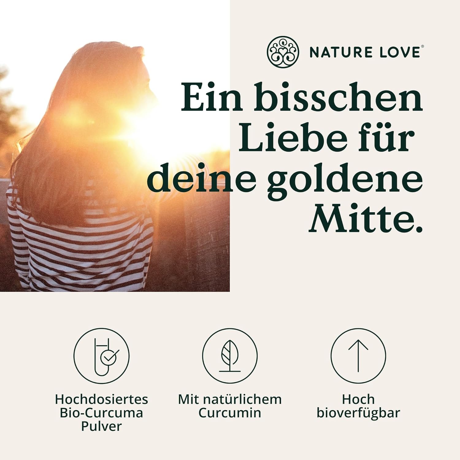NATURE LOVE Bio Curcuma - 240 Kapseln - mit Curcumin aus Kurkuma und Piperin aus schwarzem Pfeffer - hochdosiert, vegan, laborgeprüft und in Deutschland hergestellt