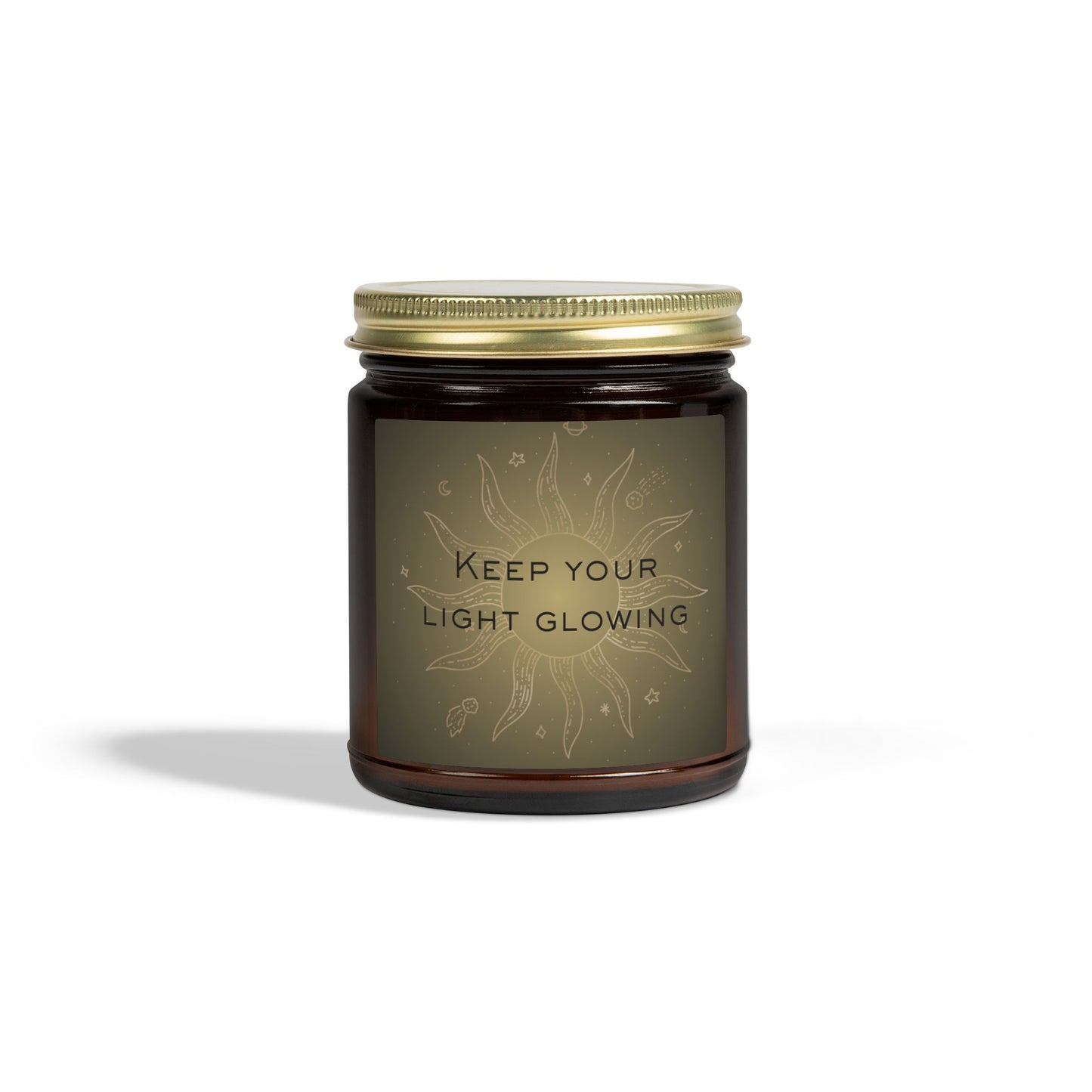 Quote Candle – Keep Your Light Glowing - sunny.side-Productions