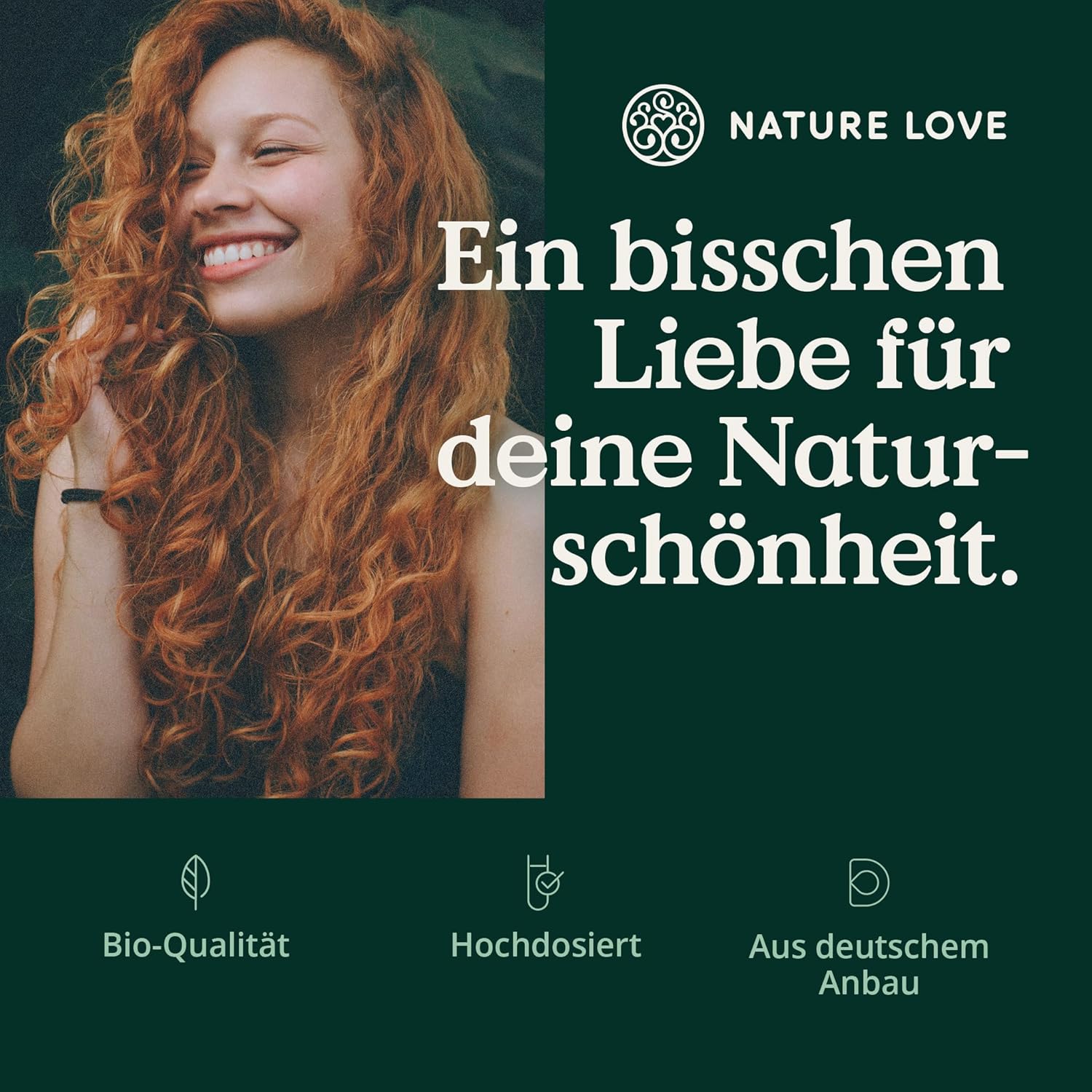 NATURE LOVE® Bio Gerstengras - 1500 mg je Tagesdosis - aus deutschem Anbau - 180 Kapseln - Hochdosiert, laborgeprüft, zertifiziert Bio, in Deutschland produziert