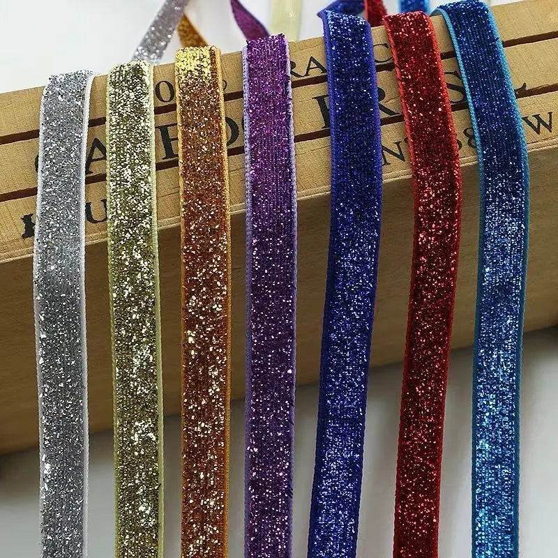 Glitter Samtband – Funkelnde Eleganz