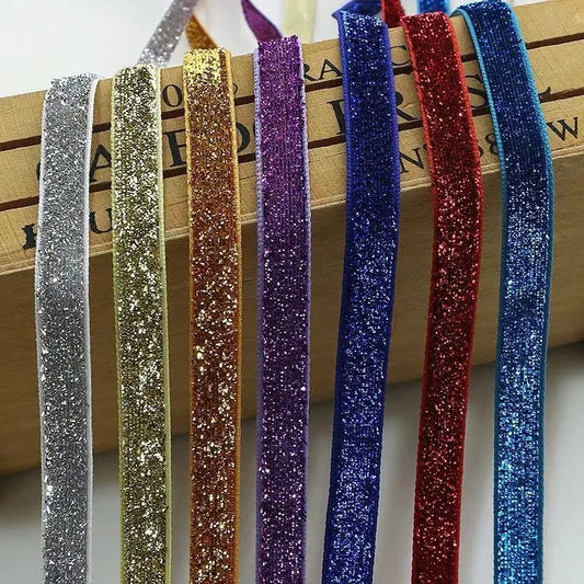 Glitter Samtband – Funkelnde Eleganz