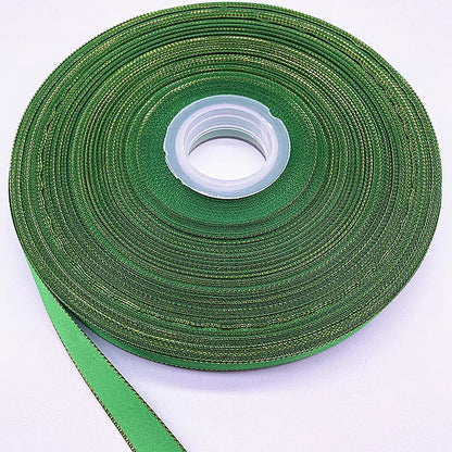 Satinband mit goldenem Rand