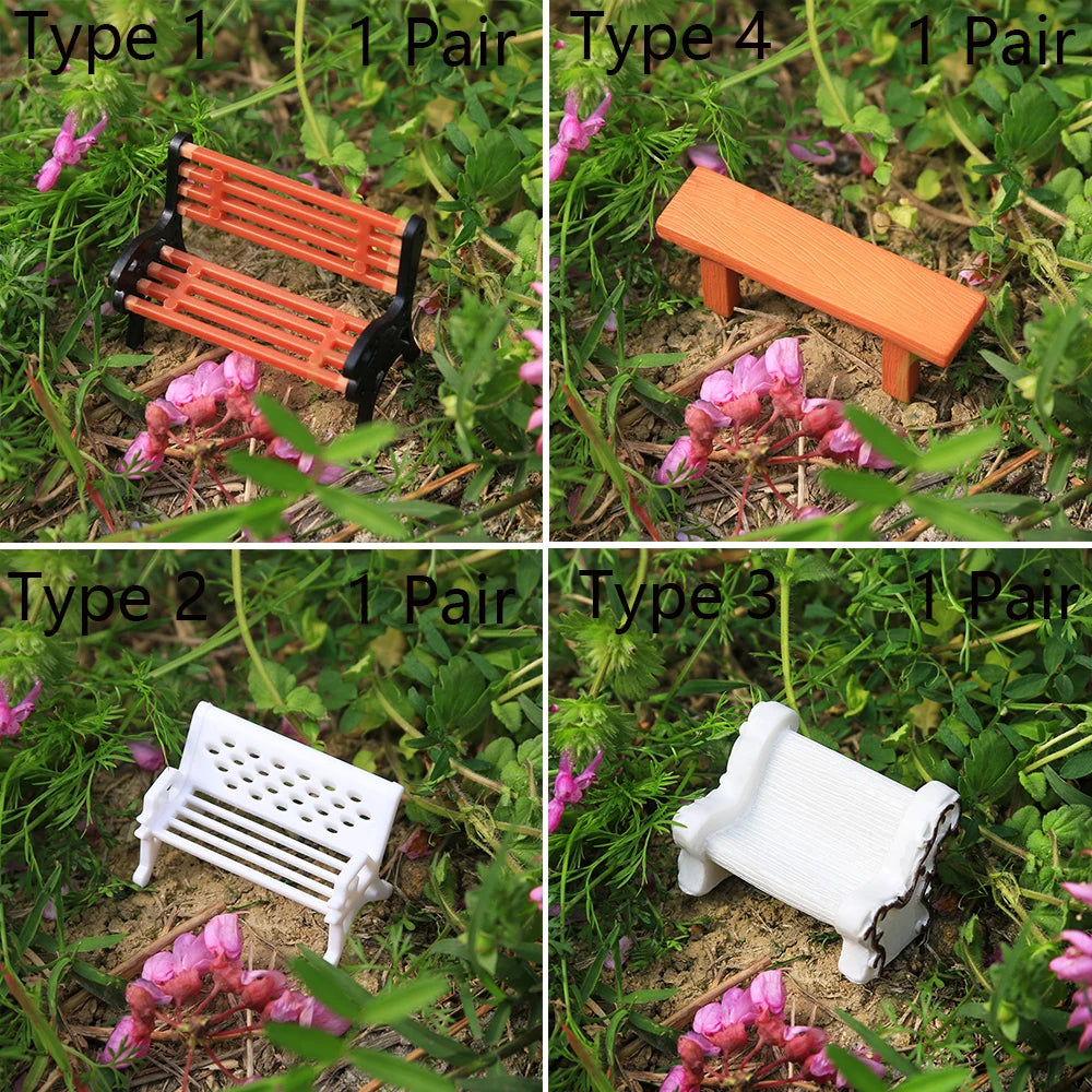 Miniatur Garten-Set – Brücken & Landschaftszubehör