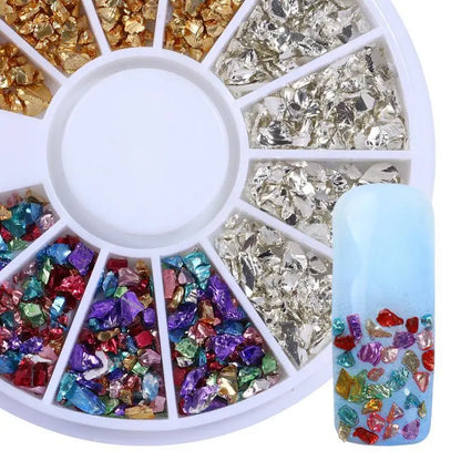 Nail Rhinestone Box – Bunte Kristalle