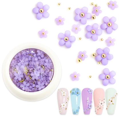 Acryl-Blumen Nail Art