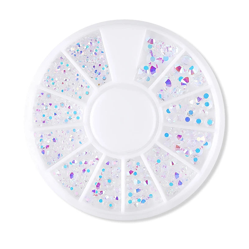 Nail Rhinestone Box – Bunte Kristalle