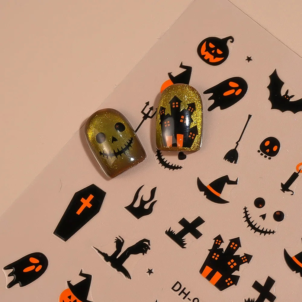 Halloween Nail Sticker – Dark Edition