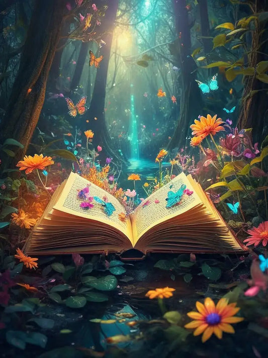 Malen nach Zahlen- Wenn Bücher blühen - sunny.side-Productions