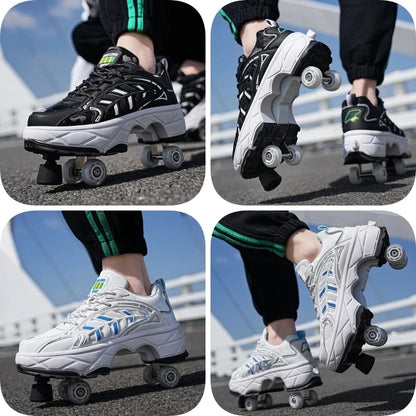 2-in-1 Rollschuhe