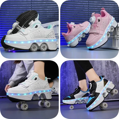 2-in-1 Rollschuhe