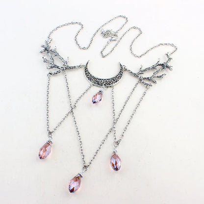 Mystische Amethyst-Mondkette - sunny.side-Productions