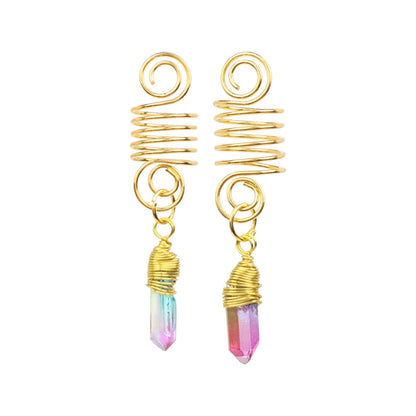 Kristall-Haar-Set – Festival-Vibes