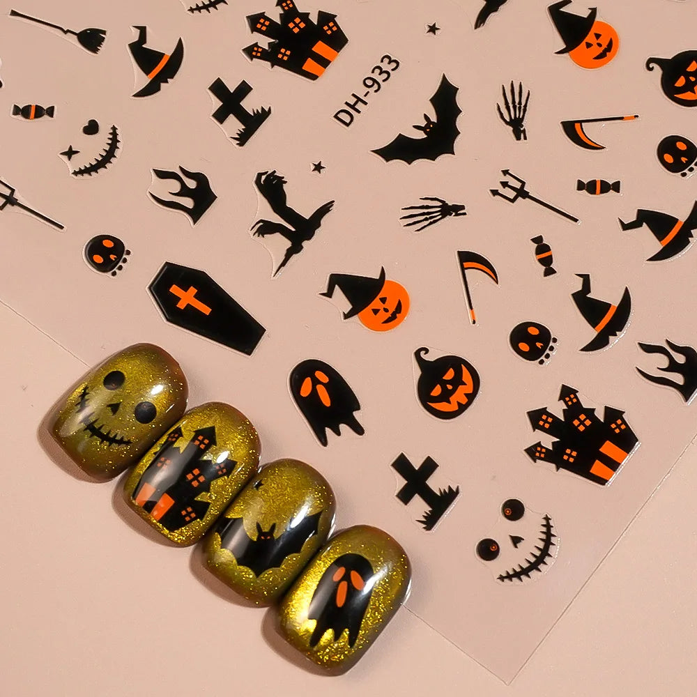 Halloween Nail Sticker – Dark Edition