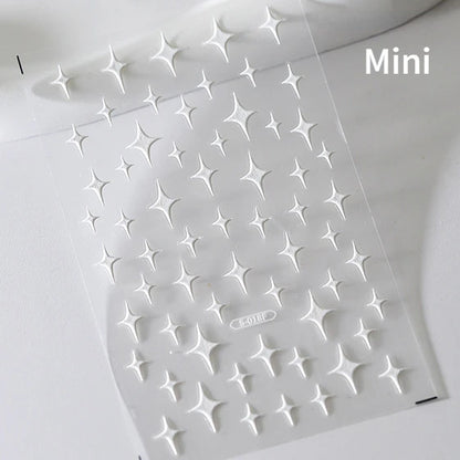 Glitzer Stern Nail Sticker