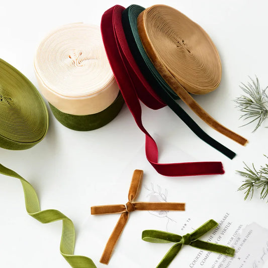 Samtband – Edle Weihnachtsdekoration