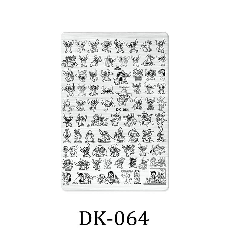 Nailart-Stempelplatte –  grenzenlose Designs - sunny.side-Productions