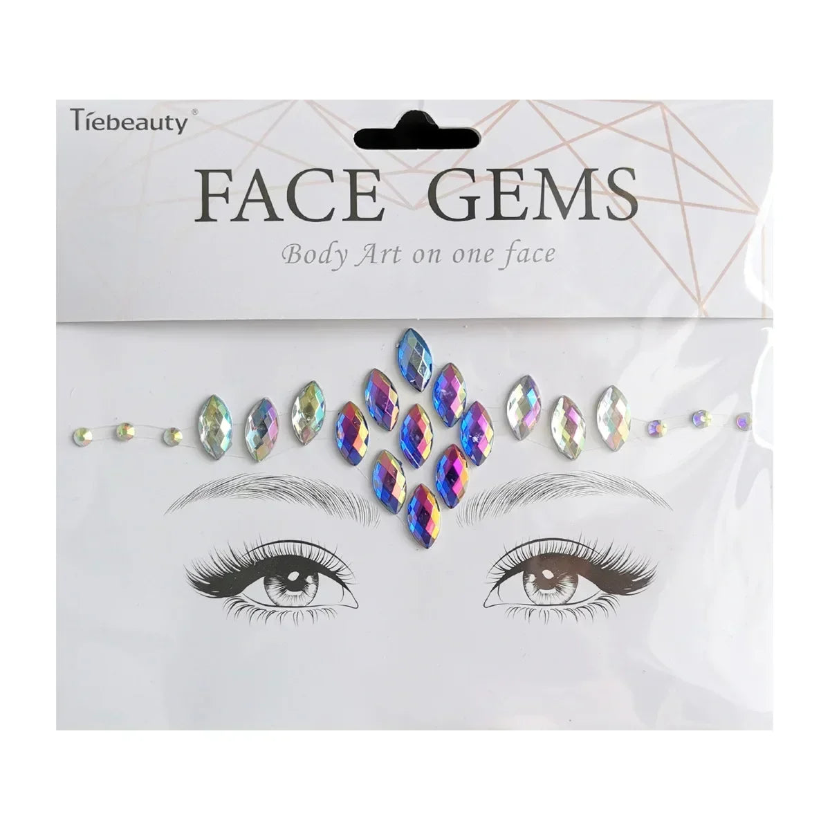 Face Gems Tattoo – Festival-Vibes
