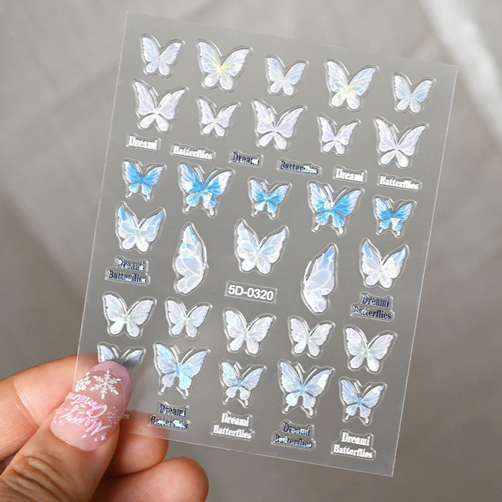 Nailsticker – Florale Reliefkunst