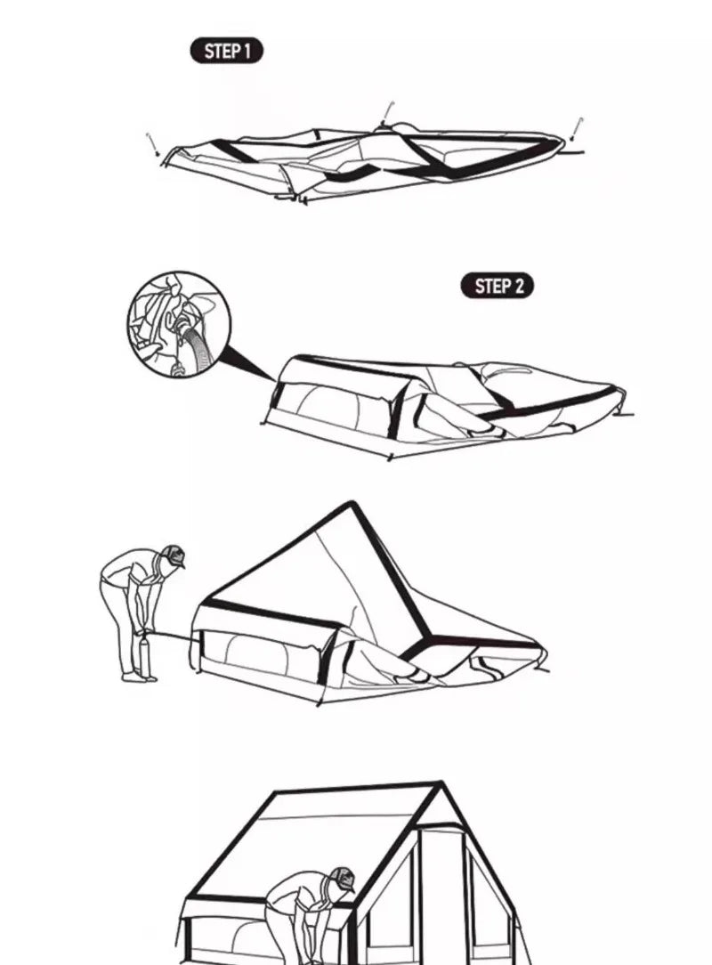 Aufblasbares Festivalzelt – Komfort, Schutz & Freiheit