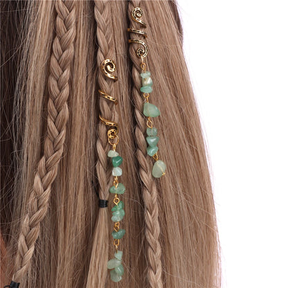 Kristall-Haar-Set – Festival-Vibes