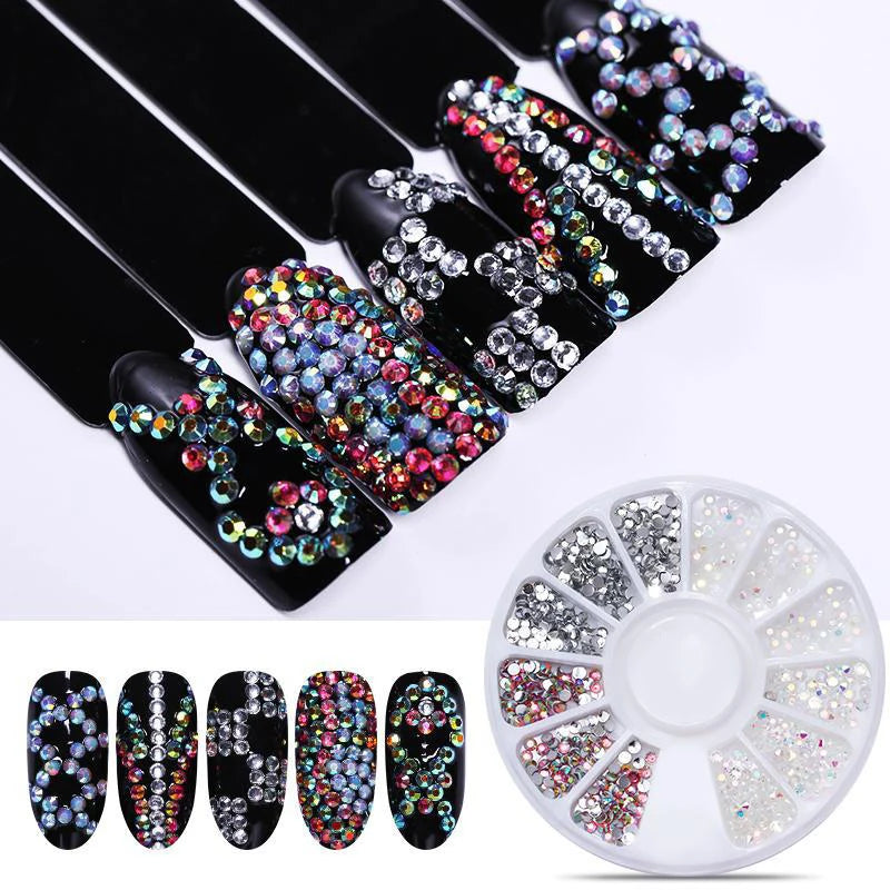 Nail Rhinestone Box – Bunte Kristalle