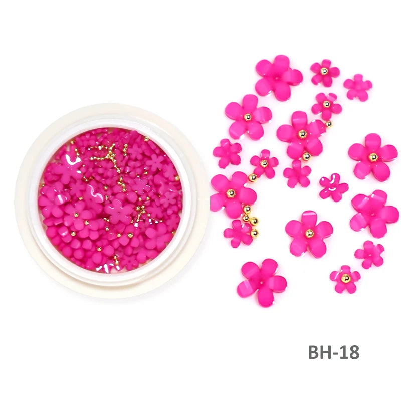 Acryl-Blumen Nail Art