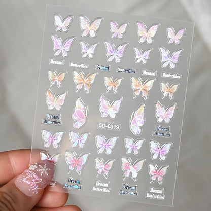 Nailsticker – Florale Reliefkunst