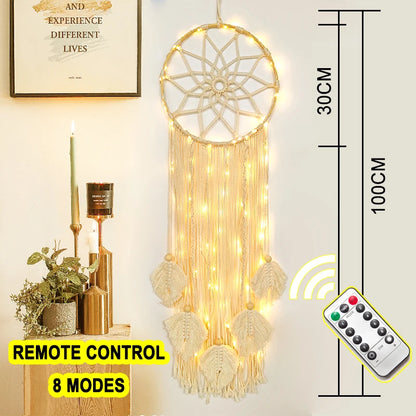 Boho Traumfänger – sanftes Lichtspiel