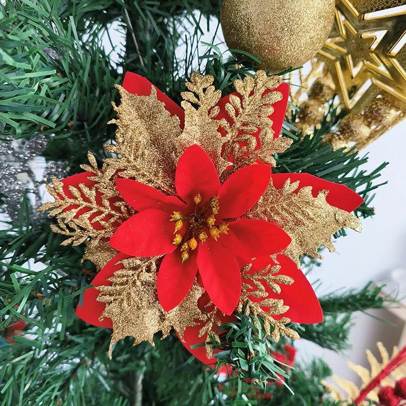 Weihnachtsblumen – Künstliche Baumdeko