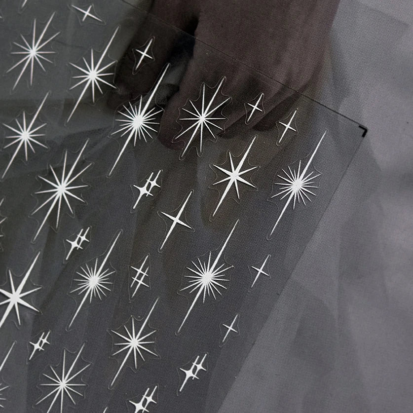 Glitzer Stern Nail Sticker