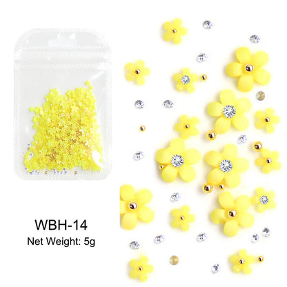 Acryl-Blumen Nail Art