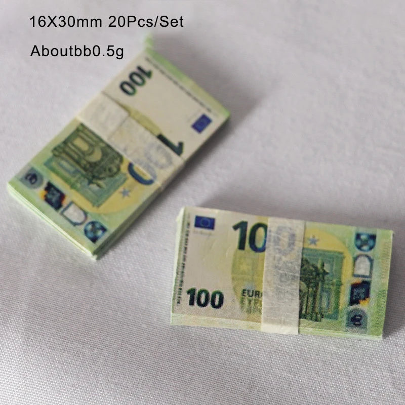 Miniatur Spielgeld – Euro & US Dollar