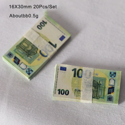 Miniatur Spielgeld – Euro & US Dollar