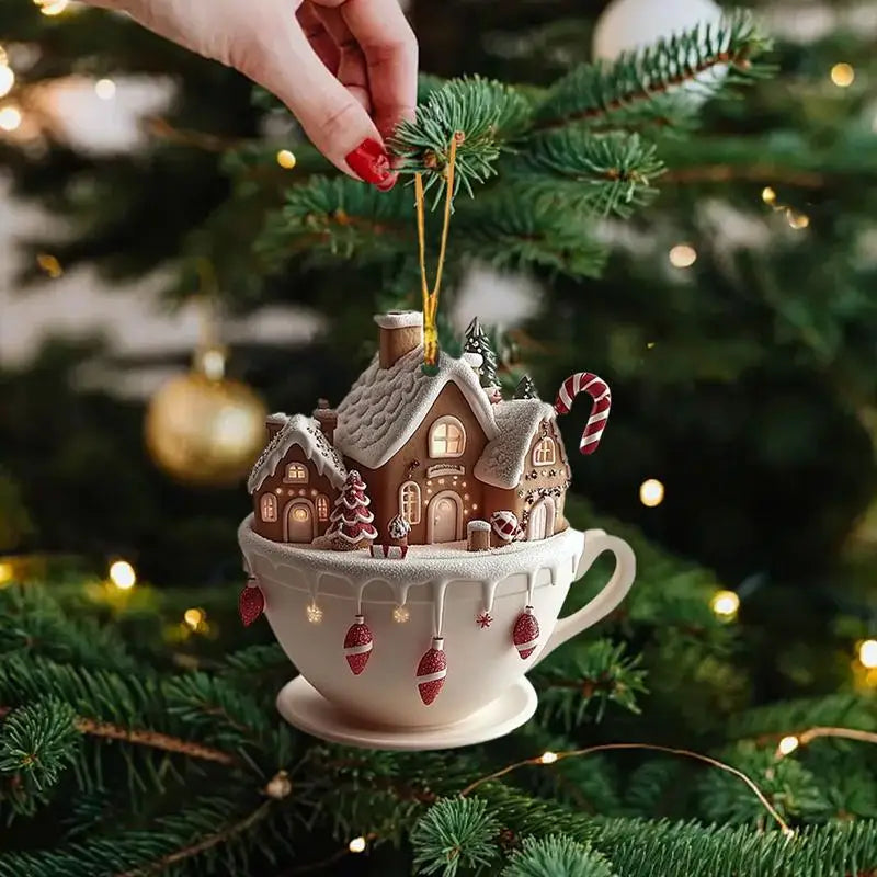 Festliche Baumdeko – Weihnachtsdorf