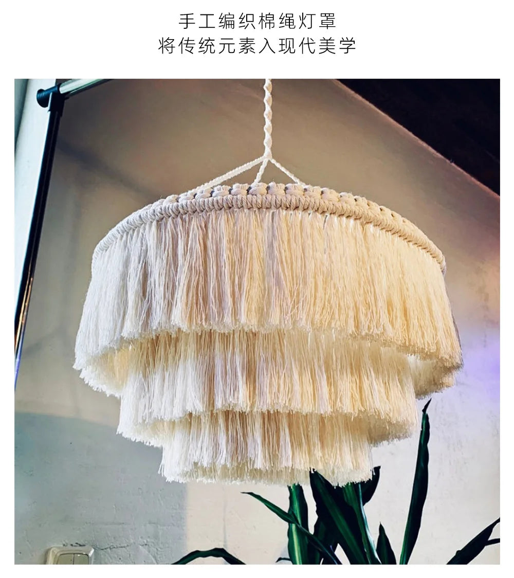 Makramee-Quastenlampe – Boho-Charme - sunny.side-Productions