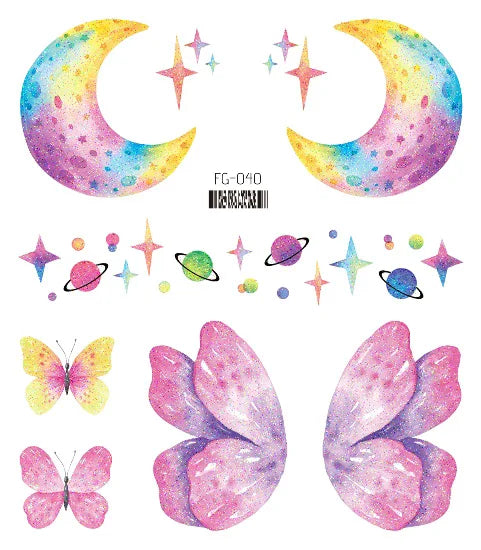 Glitzer-Tattoos – Fairy Vibes