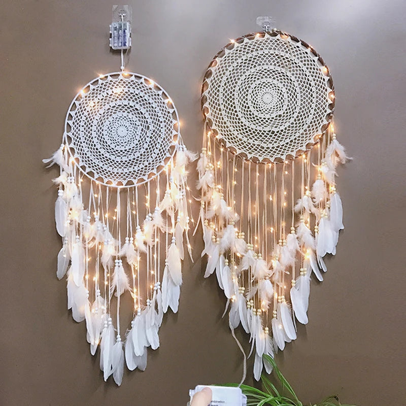 Boho Traumfänger – sanftes Lichtspiel