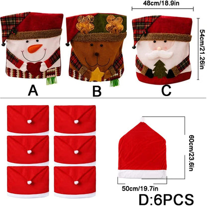 Weihnachtsstuhlbezüge – Festliche Deko