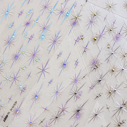 Glitzer Stern Nail Sticker