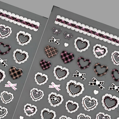 Nail Sticker – Schleifen & Spitzen-Look