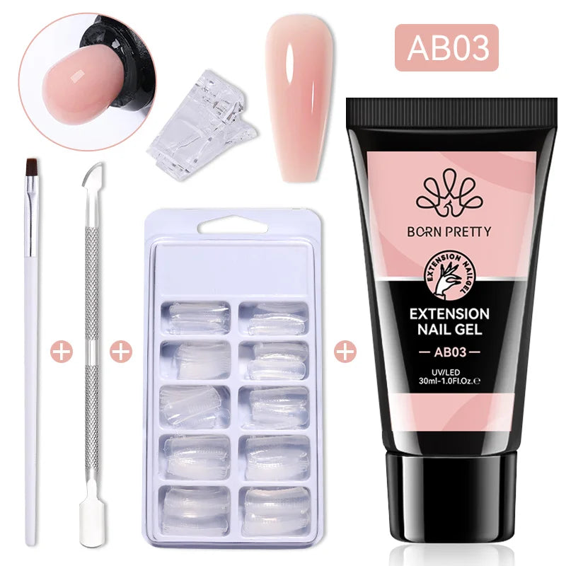 Poly-Gel Set – flexible Nagelverlängerung
