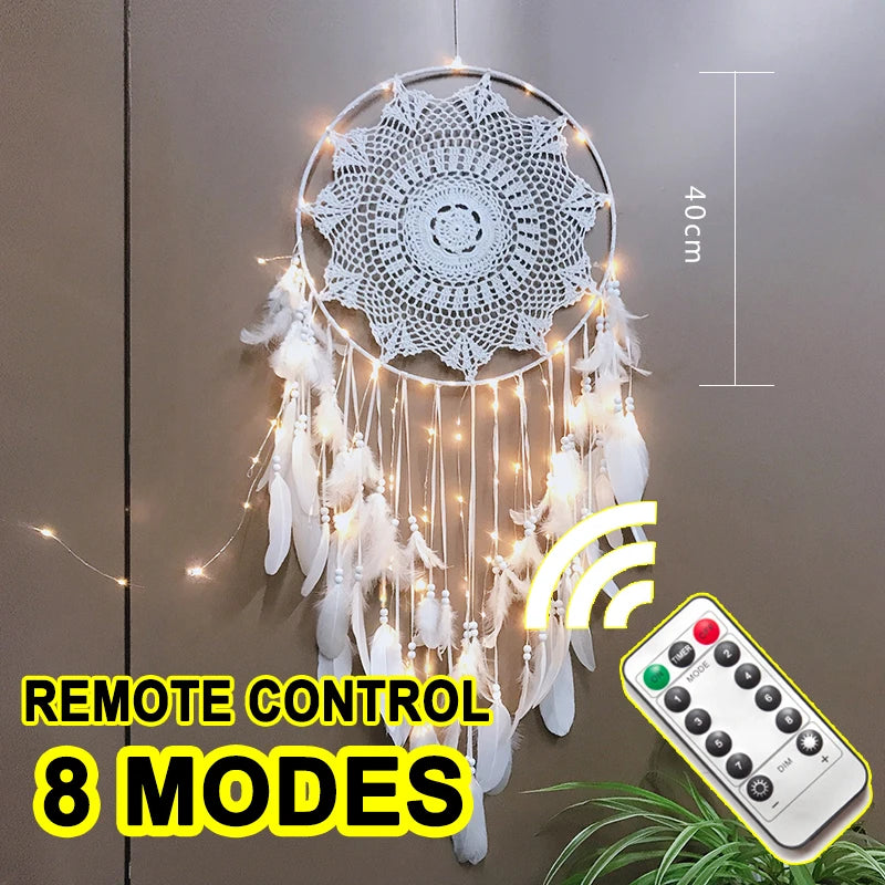 Boho Traumfänger – sanftes Lichtspiel