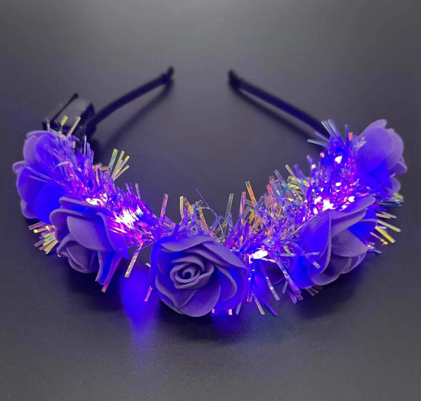 LED-Blumenkranz – Festivalaccessoires