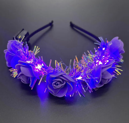 LED-Blumenkranz – Festivalaccessoires
