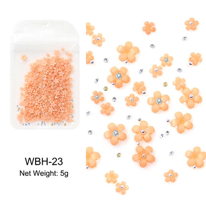 Acryl-Blumen Nail Art