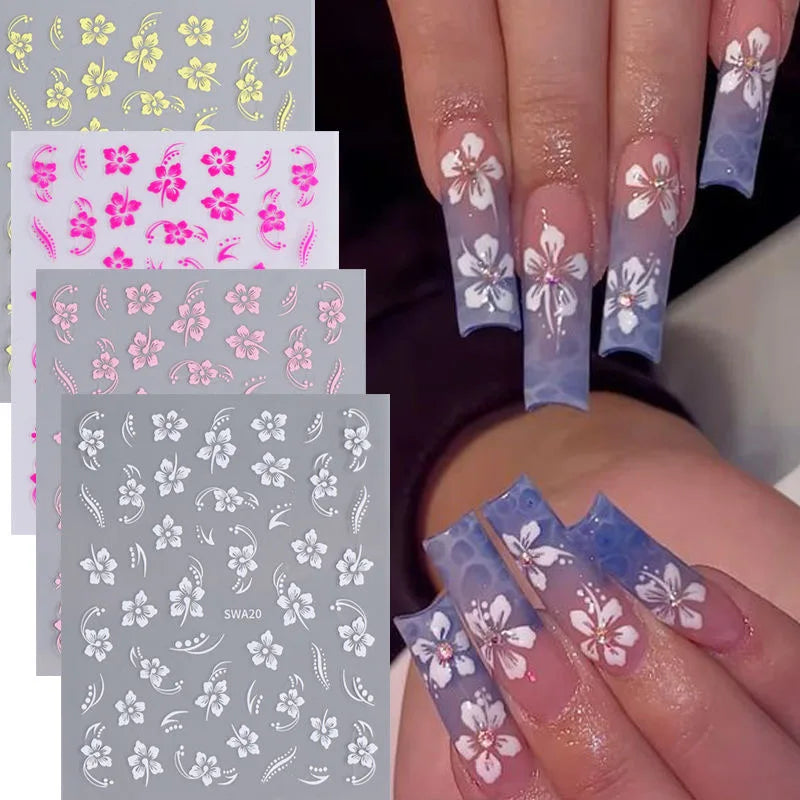 Nailsticker – Florale Reliefkunst