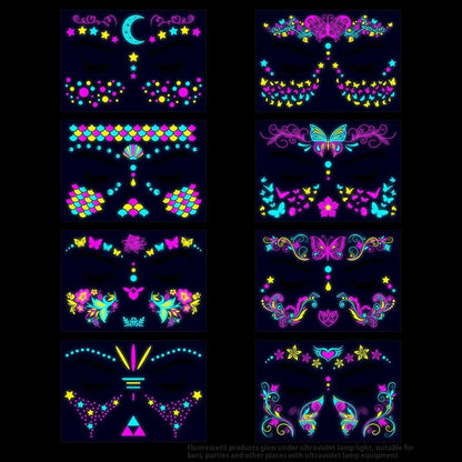 Glowing-Schmetterling-Tattoos