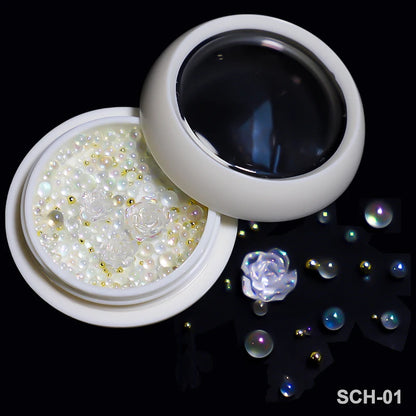 Acryl-Blumen Nail Art